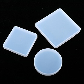 3Square Round Silicone Mold for Polymer Clay, Crafting, Epoxy Resin, Jewelry