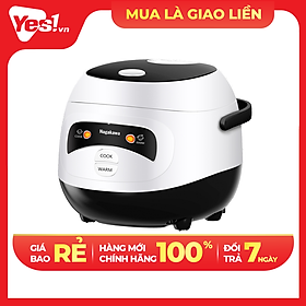 Nồi cơm điện Nagakawa 1 lít NAG0134 Đen Trắng - Hàng Chính Hãng - Chỉ Giao Hồ Chí Minh