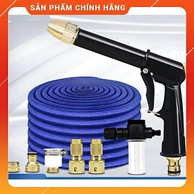 Vòi Xịt Nước️️FREESHIP Bộ dây và vòi xịt tăng áp lực nước  rửa xe tưới cây loại 5m (dãn nở 15m)  206732