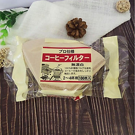 Giấy lọc cà phê Coffee Filter Paper 2-4 người (100 tờ) (Nhập khẩu Nhật) - Home and Garden