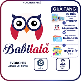 Evoucher - Babilala - Tiếng Anh chất lượng cao cho trẻ từ 3 -8 tuổi