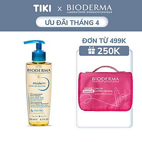 Dầu tắm giúp làm sạch, làm dịu và dưỡng ẩm dành cho da khô, da nhạy cảm Atoderm Huile De Douche 200ml