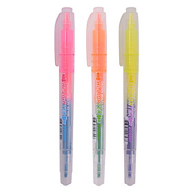Vỉ 3 Bút Dạ Quang CROWN H2-1000 (Nhiều Màu)