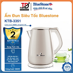 Mua Ấm Đun Siêu Tốc BlueStone KTB-3351   1.5 lít - 1800W   Bảo Hành Điện Tử 2 Năm  Hàng chính hãng