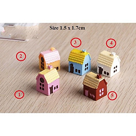 Mua Mô hình ngôi nhà nhỏ nhiều màu sắc dùng trang trí tiểu cảnh  terrarium  DIY