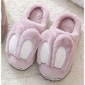 Dép Lông Đi Trong Nhà - Hình Tai Thỏ Dễ Thương - Nhiều Màu_Size 38-39 (Hàng Chính Hãng)