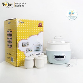 Mua (BẢN QUỐC TẾ) Nồi nấu cháo ninh hầm Bear 2 5l kèm 4 thố 0 4l (Nấu và hấp cùng lúc) - Hàng chính hãng