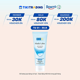 Sữa rửa mặt dưỡng ẩm dạng gel cho da nhạy cảm Hada Labo Advanced Nourish For Sensitive Skin Cleanser 80g