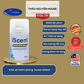 Nước hoa xịt thơm phòng Iscent 300ml hương Amber