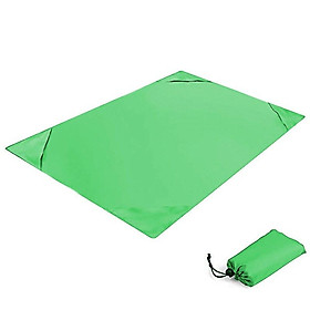 1.4x2m Waterproof Pocket Beach Blanket Folding Camping Mat Mattress Portable Solid Color Mat Outdoor Picnic Mat Sand Beach Mat