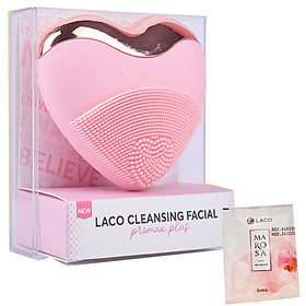 Máy rửa mặt LACO LUXURY Chính hãng tặng test sửa rửa mặt - Làm sạch sâu, massage, nâng cơ, tan nọng cằm, đẩy tinh chất