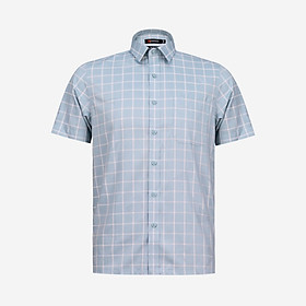Áo sơ mi nam KHATOCO Tailor Fit ngắn tay A1MN538T2-CNCR734-2703-N