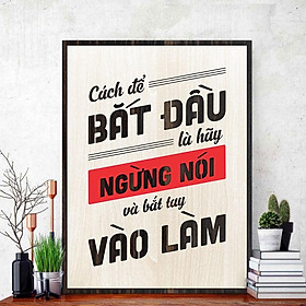 50 mẫu tranh động lực trang trí decor treo tường kích thước 20x27cm