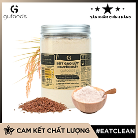 Bột gạo lứt nguyên chất GUfoods - Tiện lợi, Healthy, Dễ tiêu hoá, Phù hợp Eat clean, Thực dưỡng, Thuần chay