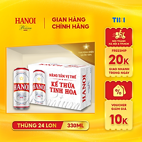 Bia Hanoi Premium - Thùng 24 lon 330ml