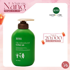 Combo Dầu Gội Xả Hữu Cơ Gừng Sả - Làm sạch sâu da đầu, giảm dầu bết 500g