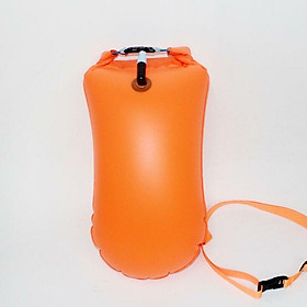Túi nước tắm khô Buoy Towing Float, Float bơi hoang dã, Túi nước khô bơm hơi 1PCS Orange