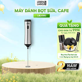 Máy đánh bọt cafe cầm tay Lebenlang LBL4583, sạc điện nhỏ gọn tiện lợi, công suất 10W,bảo hành 2 năm - hàng chính hãng