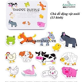 Hộp puzzle hai mảnh nhiều chủ đề