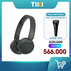 Mua Tai nghe chụp tai Bluetooth Sony WH-CH520 - Hàng chính hãng - Đen