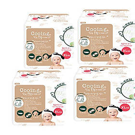 combo 4 bịch Tã /bỉm Cooing Fly To Nature nội địa hàn quốc sz XL22