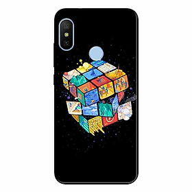 Ốp lưng in cho Xiaomi Mi A2(6x) Rubik Vũ Trụ