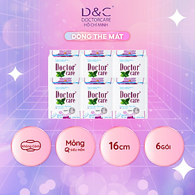 6 Gói Băng vệ sinh hàng ngày Doctor Care, BVS thảo dược siêu thấm hút siêu khô thoáng