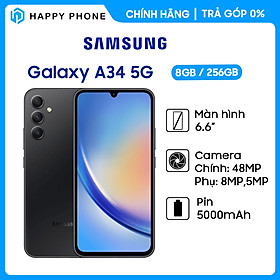 Mua Điện thoại Samsung Galaxy A34 5G (8GB/256GB) - Hàng chính hãng - ĐÃ KÍCH HOẠT BẢO HÀNH ĐIỆN TỬ