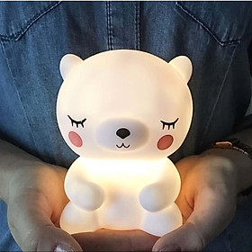 Night Light for Kids Button Battery Cute Panda Lamp for Teen Girls