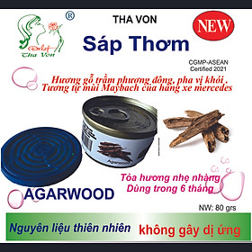 Sáp Thơm Ô Tô Agarwood – Miss Dalat 80 gam Hương gỗ trầm phương Đông, pha vị khói . 