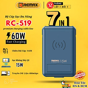 Mua Bộ Sạc Nhanh Không Dây 15W Đa Năng Remax RP-W59 - Hộp có 4 đầu Cáp khác nhau - Phù hợp với tất cả các dòng điện thoại - Hàng Chính Hãng Bảo Hành 12 Tháng Lỗi 1 Đổi 1