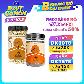 COMBO SIÊU TIẾT KIỆM - 1 Hũ Yến Mạch Cán Mỏng Dk Harvest 450g + 1 Hũ Chia Đen Dk Harvest 500g