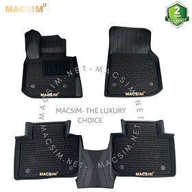 Thảm lót sàn ô tô 2 lớp cao cấp dành cho xe BMW X3 NEW 2018+ nhãn hiệu Macsim 3w chất liệu TPE