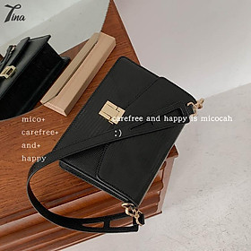 Túi đeo vai nữ Micocah 2021 thiết kế sang trọng với da gân, phong cách retro Hàn Quốc (FSE503) (M414)