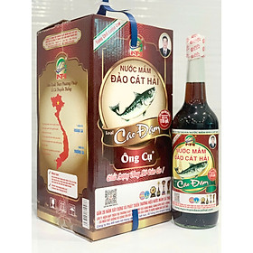 Nước Mắm Cao Đạm truyền thống, Hộp 4 chai ,dung tích 650ml/1chai