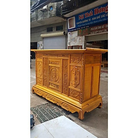 Mua tủ thờ gỗ mít đục tam đa giá thật