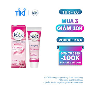 Kem Tẩy Lông Cho Da Thường Veet Silk Fresh 50G