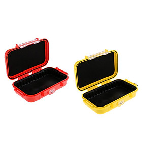 2pcs Outdoor Waterproof Storage Hard Shell Survival Case Holder Organizer