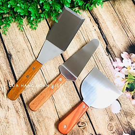 Mua Xẻng Sạn làm BÁNH lưỡi Vuông  chủ Nhật  Tam Giác. Dụng cụ INOX làm bánh dùng xúc lật Pizza  Khoai mì