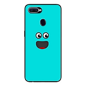 Ốp Lưng in cho Oppo A5s Mẫu Mặt Cười Nền Xanh - Hàng Chính Hãng