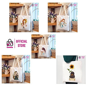 Túi TOTE vải Canvas mẫu mới giá rẻ đẹp thời trang đi học đi chơi du lịch dã ngoại GOMIA TT2092