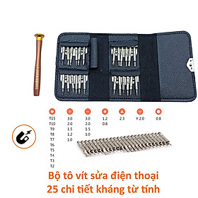 Mua Bộ tô vít ví da 25 đầu kháng từ sửa điện thoại