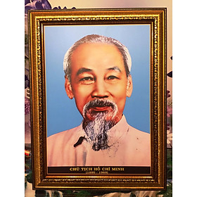 Hình ảnh Tranh in ảnh chân dung Bác Hồ ( 30x40cm )