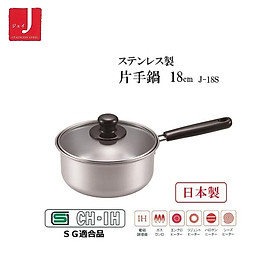 Nồi inox cao cấp không gỉ Tsubame, nắp bằng thủy tinh trong suốt, chịu lực tốt-nội địa Nhật Bản