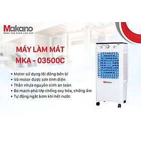 Mua Quạt điều hoà làm mát không khí Makano MKA-03500C Công suất 90W  Lượng gió 3.500 M³/H - Hàng chính hãng