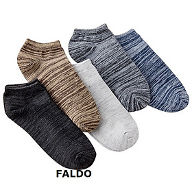 Combo 5 đôi vớ thoáng khí hoa văn nhuyễn phong cách retro faldo