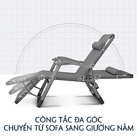 Mua Ghế xếp đọc sách thư giãn nằm ngả thành Giường  Ghế xếp massage tay gấp gọn + Tặng nệm 4D