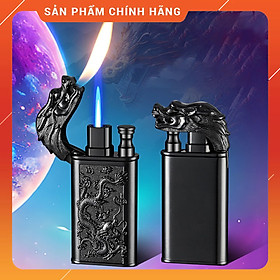 Mua Hộp Quẹt Bật Lửa Gas HB-874 Khò 1 Tia Họa Tiết Rồng Phun Lửa Cực Đẹp