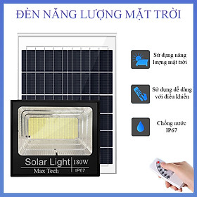 Đèn năng lượng mặt trời 80W -  60W - 45W - 100W - 180W, Hoàn toàn không sử dụng điện, có điều khiển từ xa  - D1145