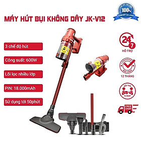 Máy Hút Bụi Cầm Tay Không Dây JK-V12 Đa Năng Cho Gia Đình Sử Dụng Pin Sạc